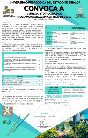 Convocatoria Educaci&oacute;n Continua