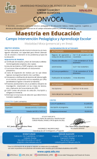 Maestr&iacute;a en Educaci&oacute;n