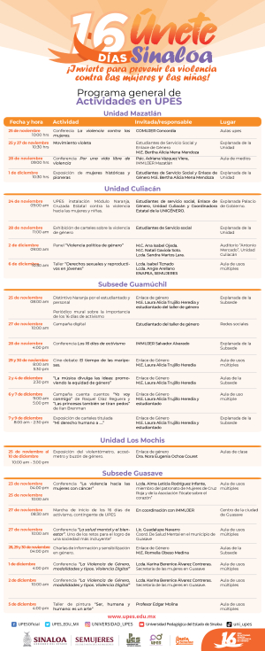 16 d&iacute;as de activismo