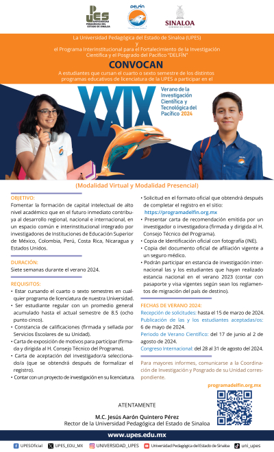 Convocatoria Delf&iacute;n