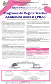 Programa de regularizaci&oacute;n acad&eacute;mica 2024 -2