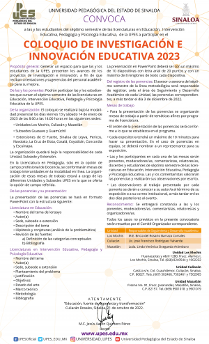 Coloquio de Investigaci&oacute;n e Innovaci&oacute;n Educativa